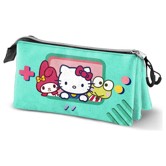 Videogame Hello Kitty and Friends triple pencil case
