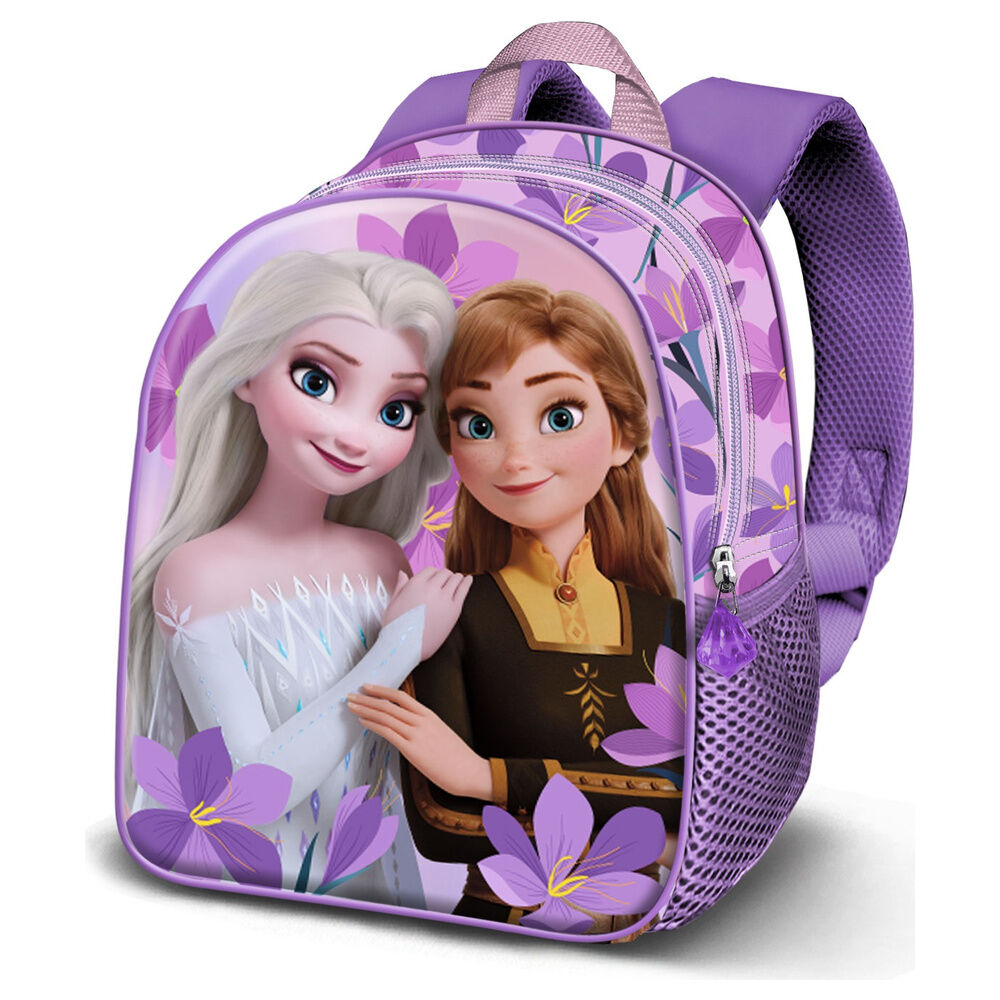 violet frozen disney 3d backpack 31cm