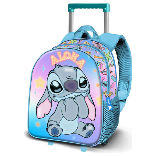 3d aloha stitch disney trolley 31cm