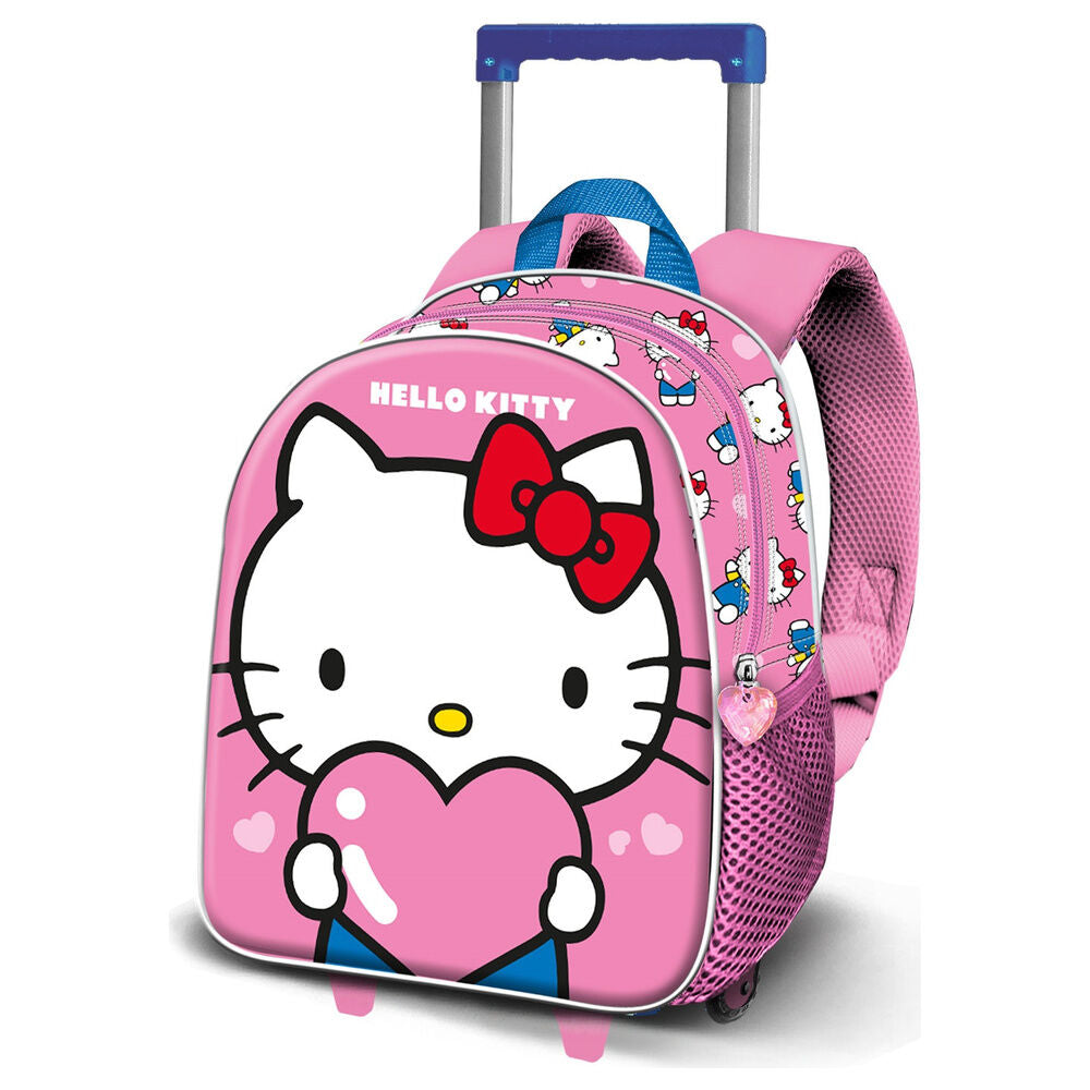 3d heart hello kitty trolley 31cm