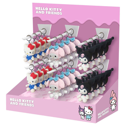 hello kitty and friends plush keychain  assorted  10cm