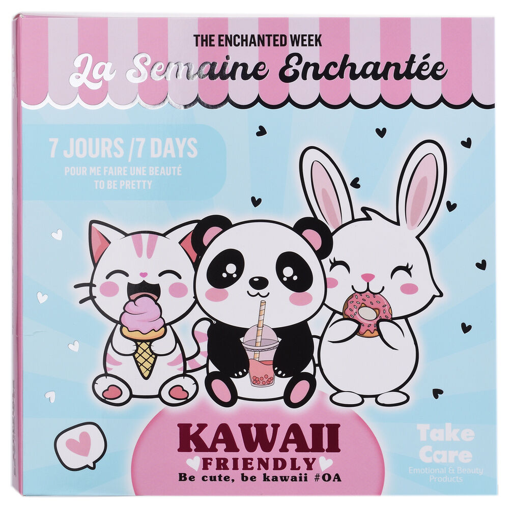 set of 7 kawaii beauty products