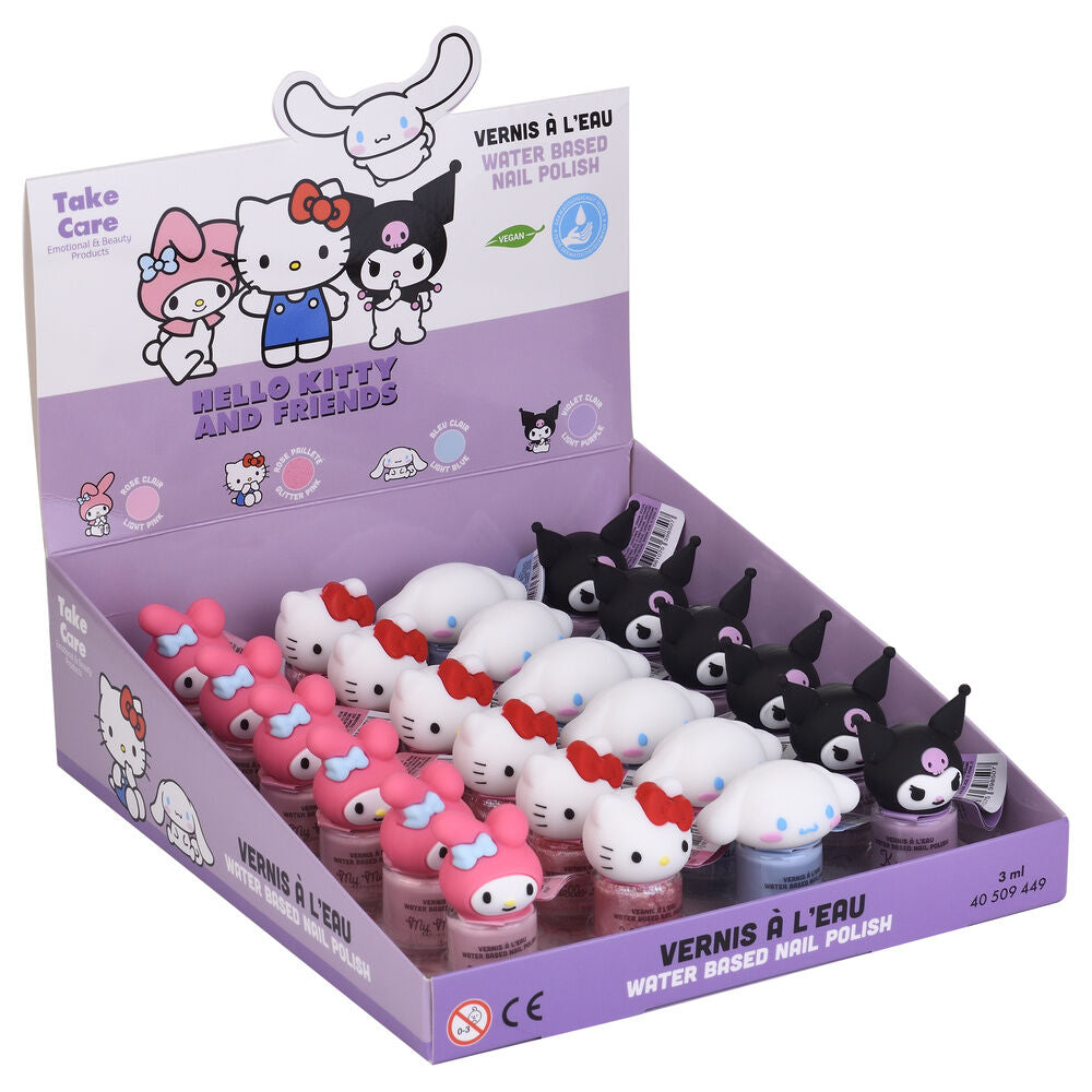 hello kitty and friends water based nail polish assortment