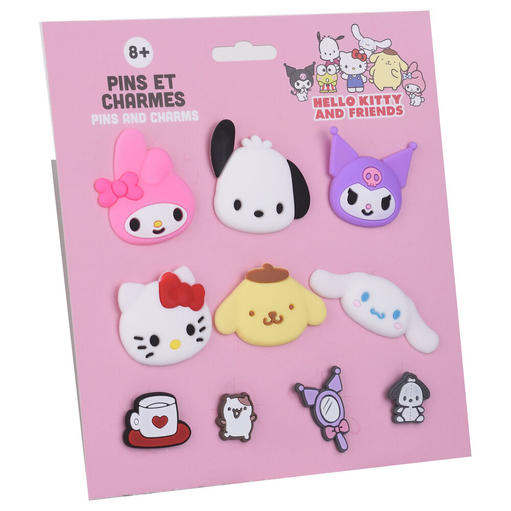 Blister 10 Charms Hello Kitty and Friends