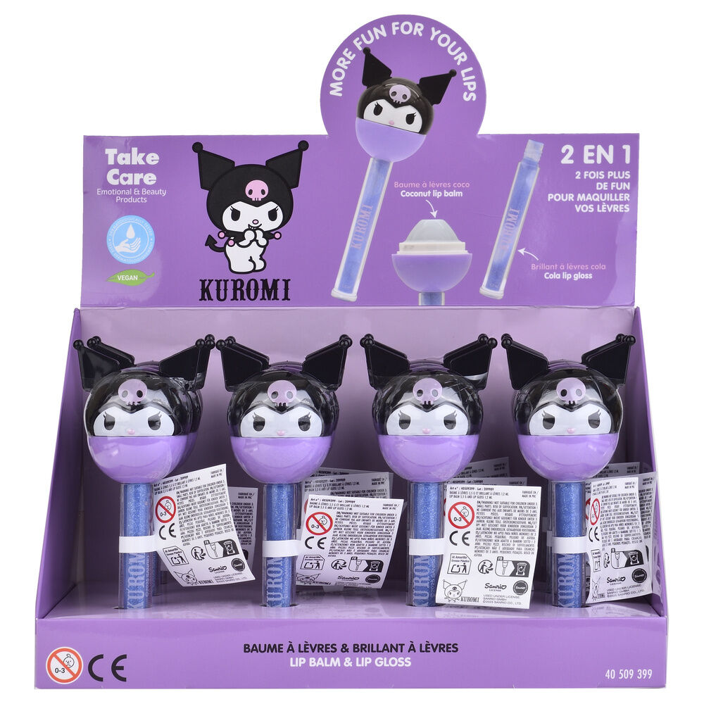 Kuromi Hello Kitty Lippenbalsam + Gloss