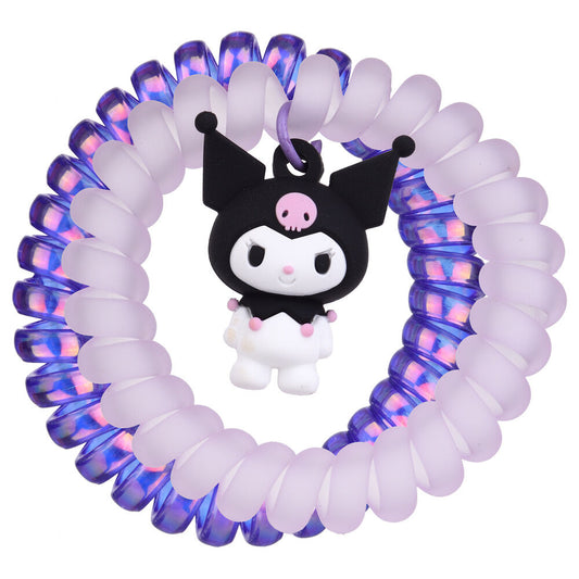 blister of 2 kuromi hello kitty hair scrunchies