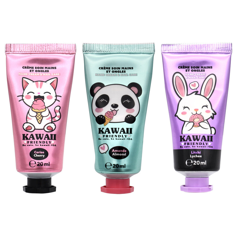 set of 3 kawaii hand creams 20ml