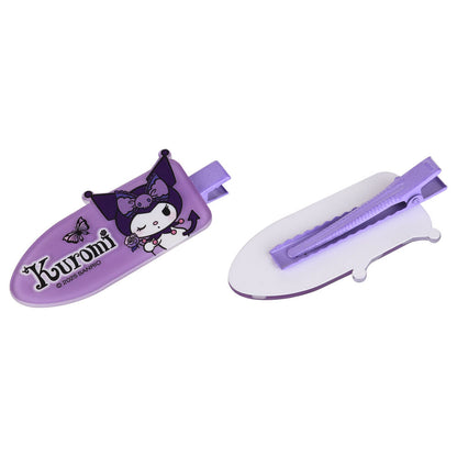 Blister pack of 2 Kuromi Hello Kitty hair clips