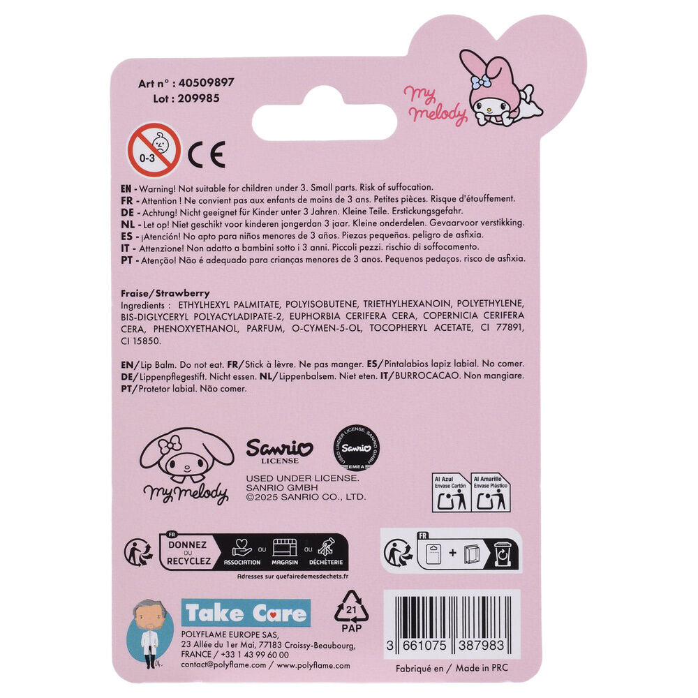 Balsam ochronny do ust My Melody Hello Kitty