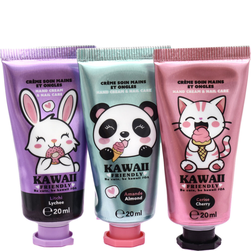 Set di 3 creme mani Kawaii da 20 ml
