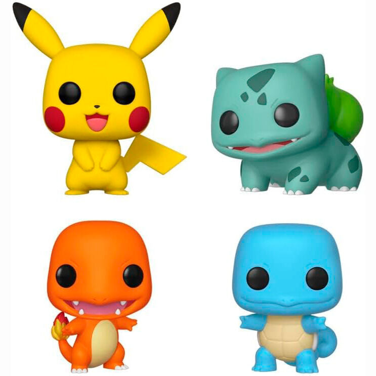 Blister 4 POP figures Pokemon Starters Exclusive