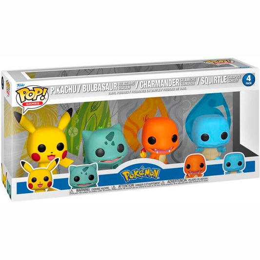 blister 4 pop figures pokemon starters exclusive