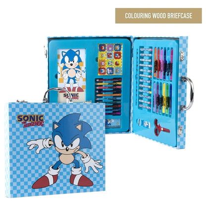 Sonic the Hedgehog colorable stationery case
