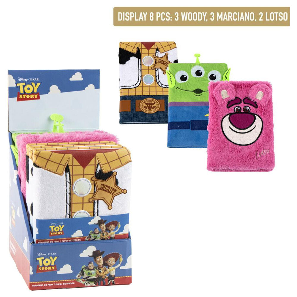 Carnet en peluche Toy Story Disney Pixar (Assortiment)