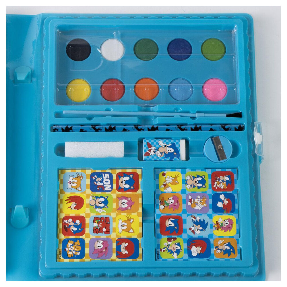 Sonic the Hedgehog colorable stationery case