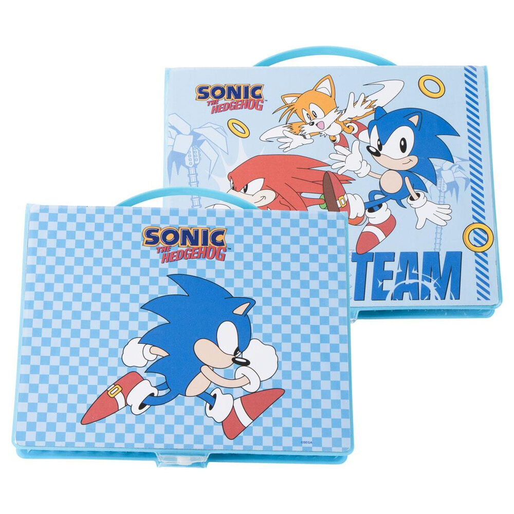 Sonic the Hedgehog colorable stationery case