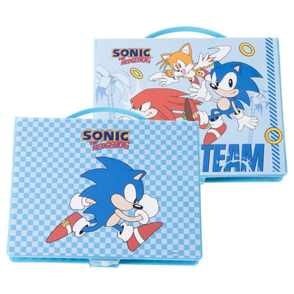 Sonic the Hedgehog colorable stationery case