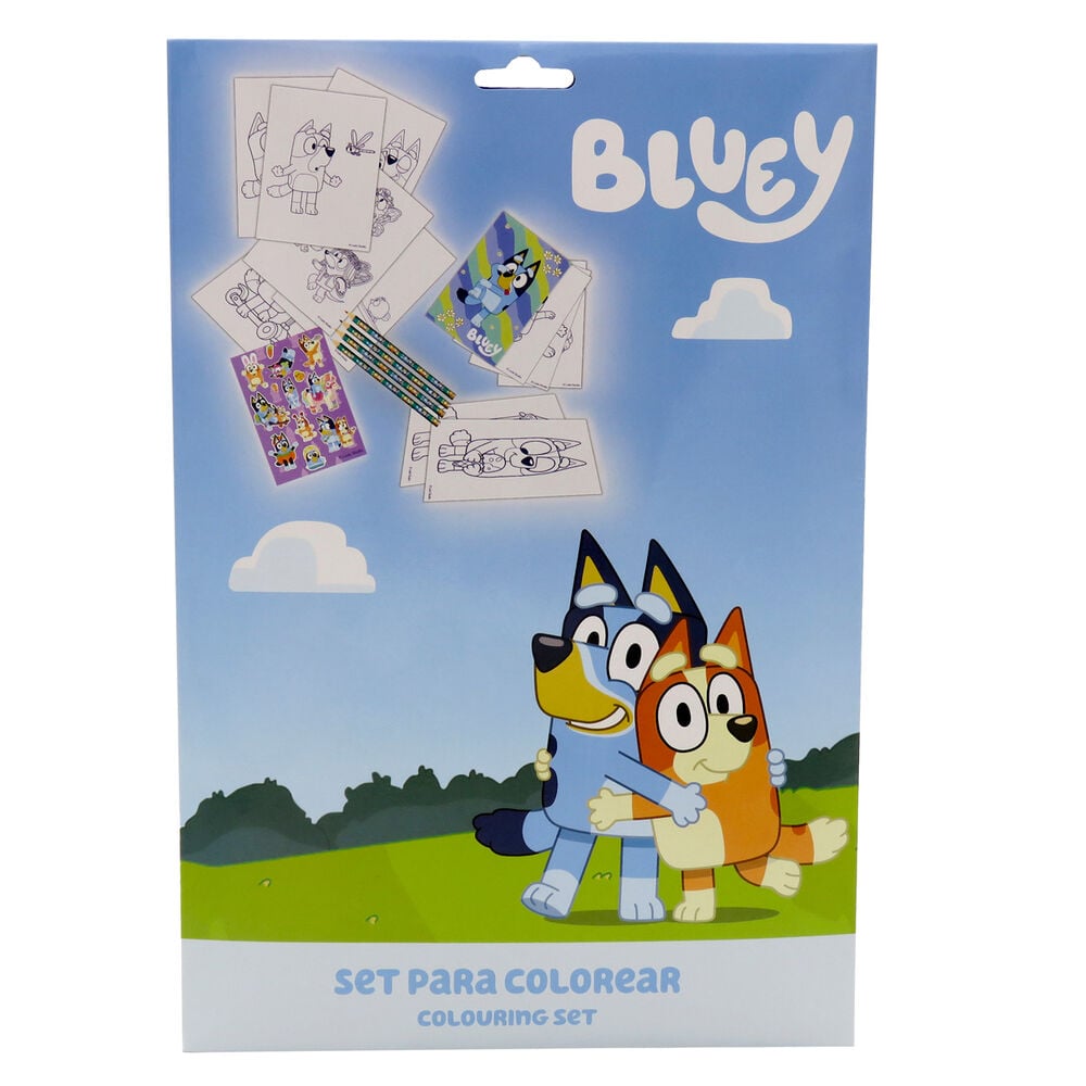 Bluey coloring set