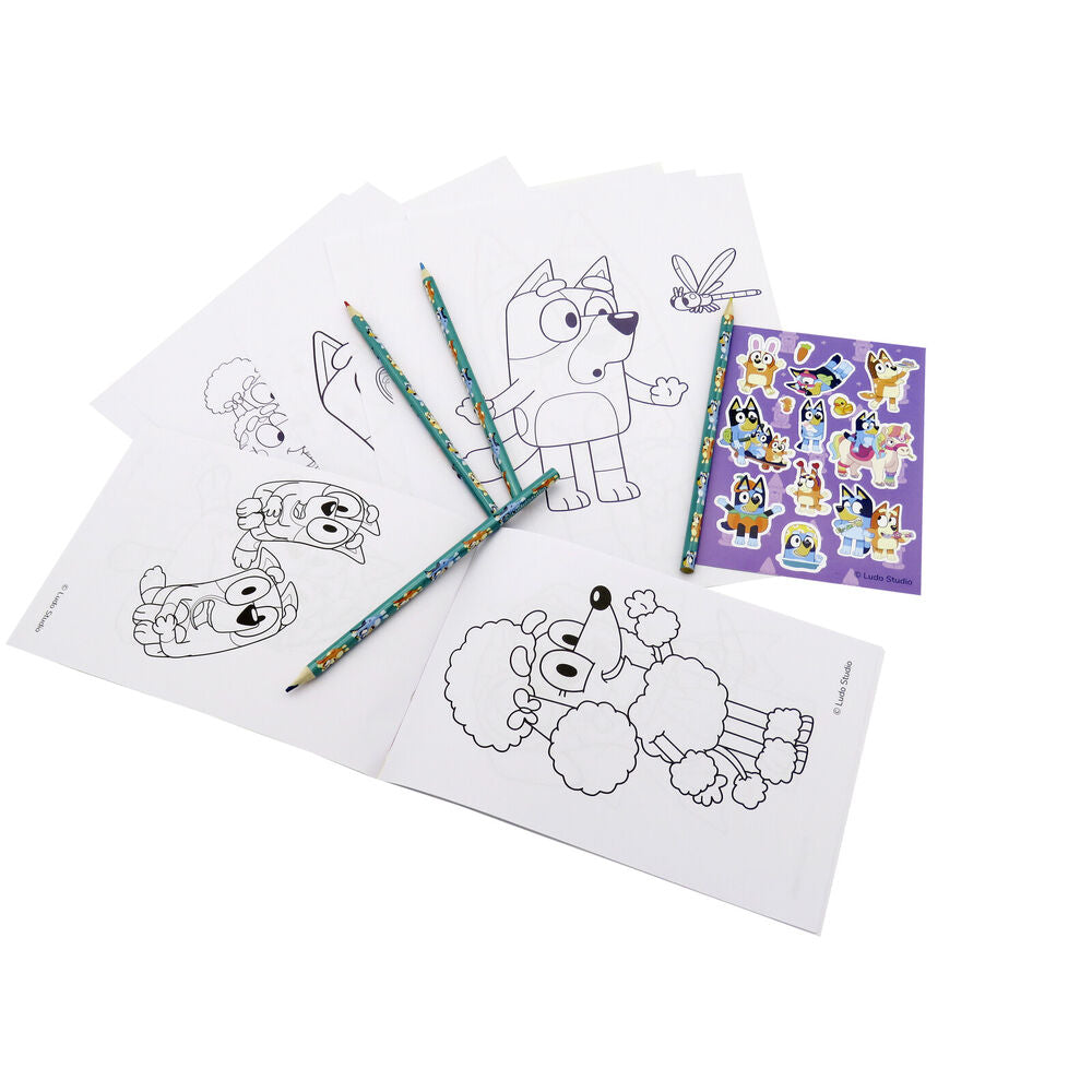 Bluey coloring set