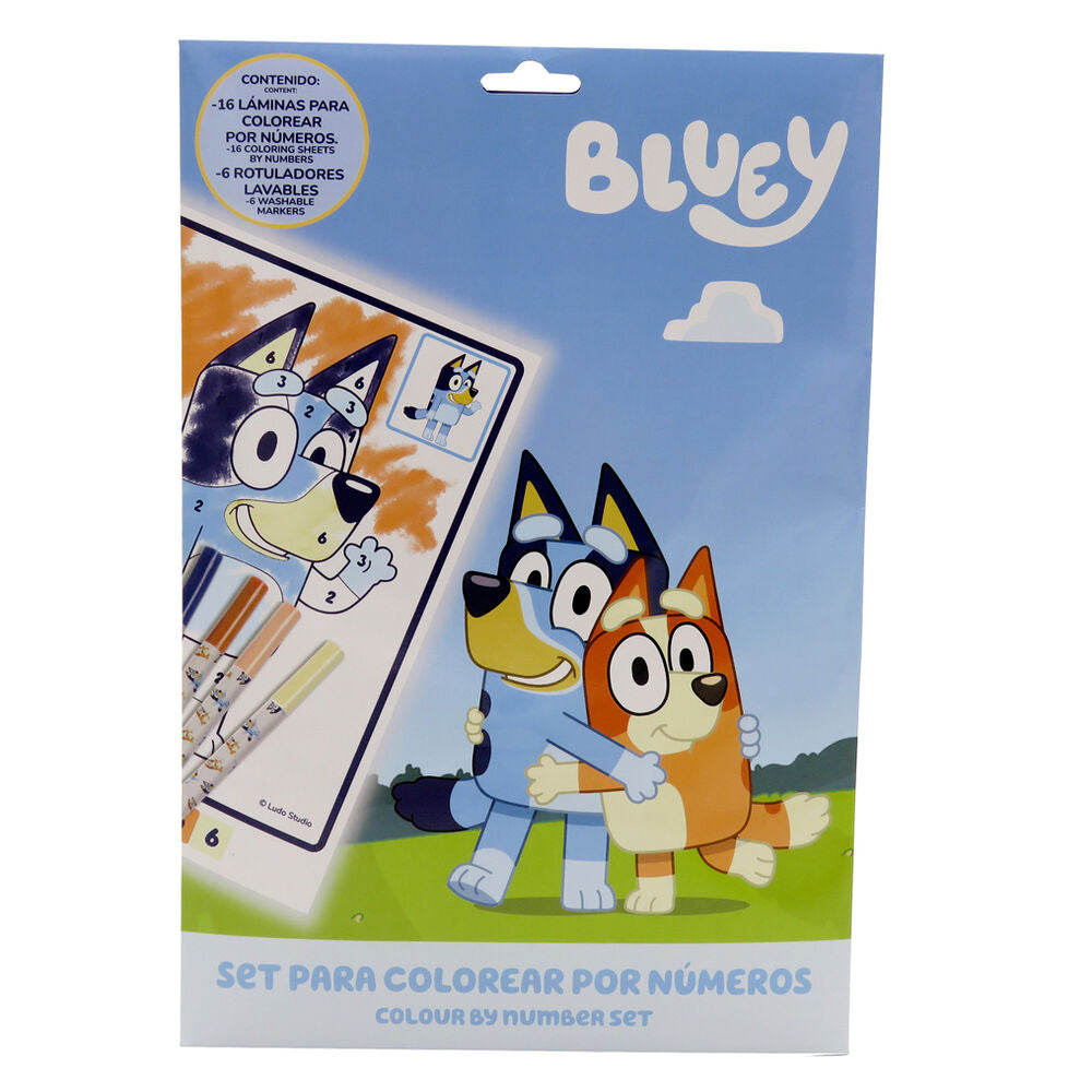 bluey numbers coloring set