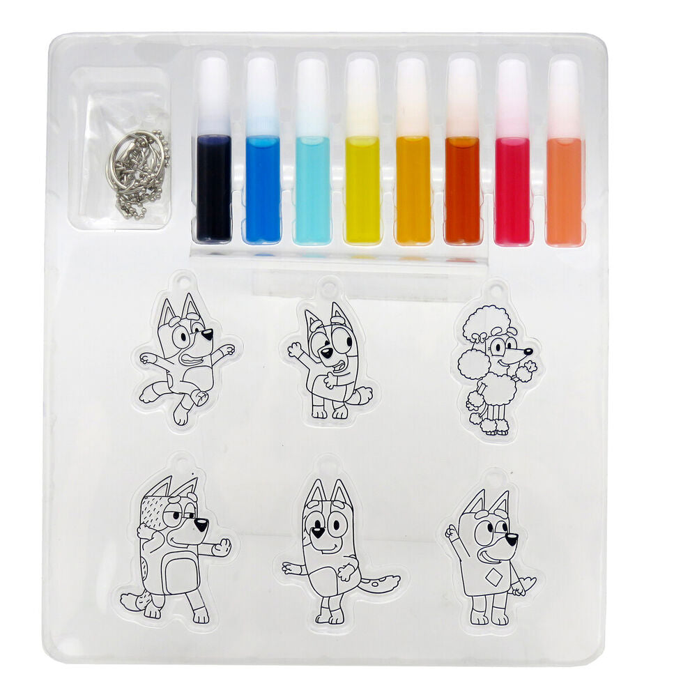 bluey colorable decorative hangers set