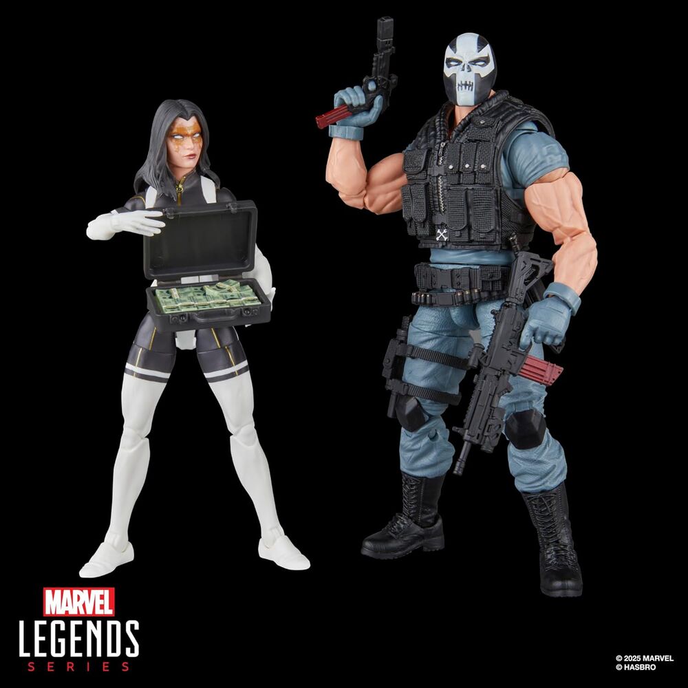 Blister 2 figures Madame Masque & Crossbones Super Villains Marvel Legends Series 15cm