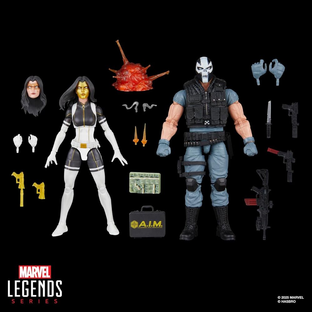 Blister 2 figures Madame Masque & Crossbones Super Villains Marvel Legends Series 15cm