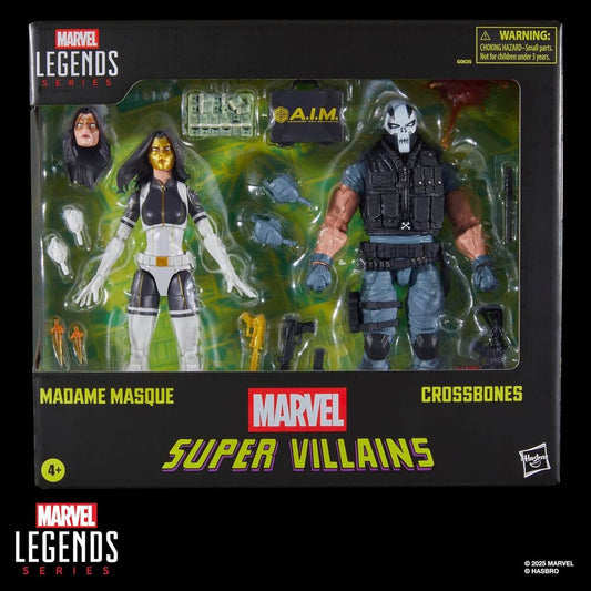 Blisterverpackung mit 2 Figuren: Madame Masque & Crossbones  Superschurken  Marvel Legends Serie  15 cm