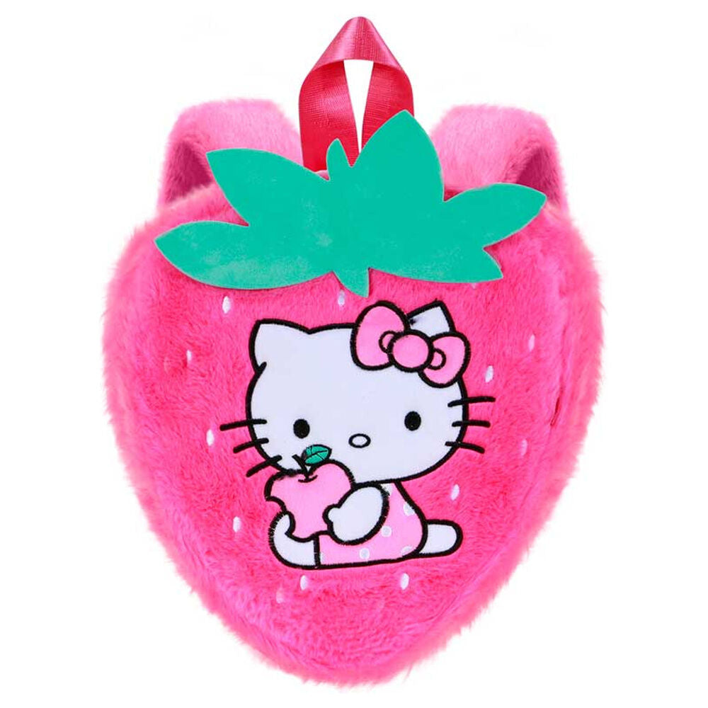 Mochila de pelúcia Hello Kitty Morango