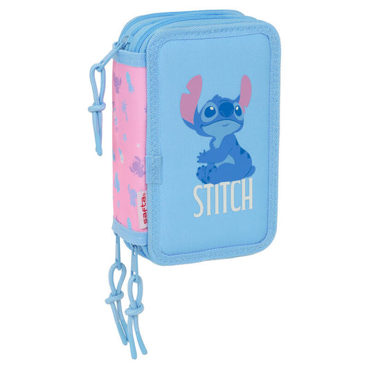 bright stitch disney triple pencil case 37pcs