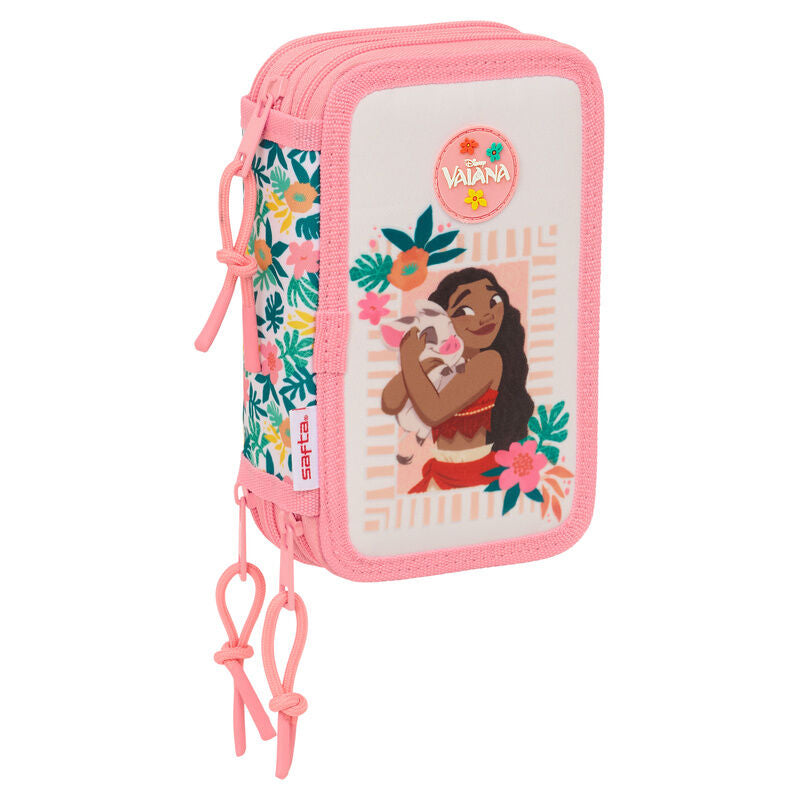 vaiana moana disney triple pencil case 37pcs