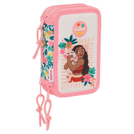 Vaiana Moana Disney triple pencil case 37pcs
