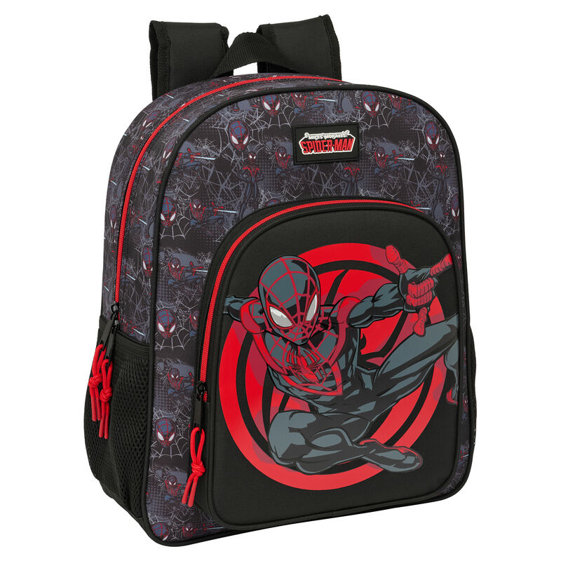 miles morales spiderman marvel backpack 38cm adaptable