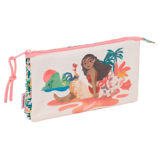 Vaiana Moana Disney triple pencil case