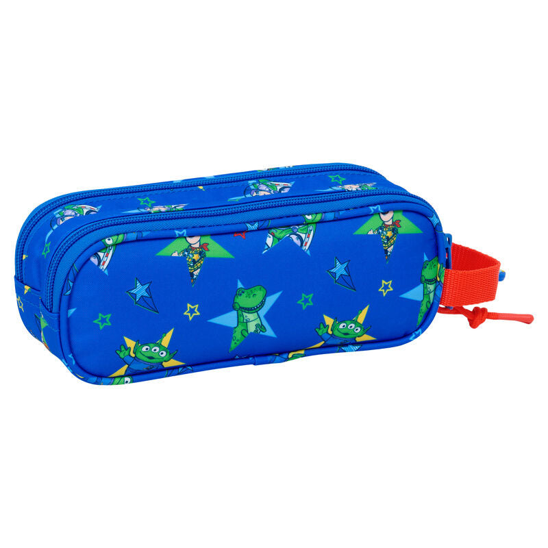 Estuche doble para lápices de Toy Story de Disney Pixar con la frase "Buenas vibraciones"