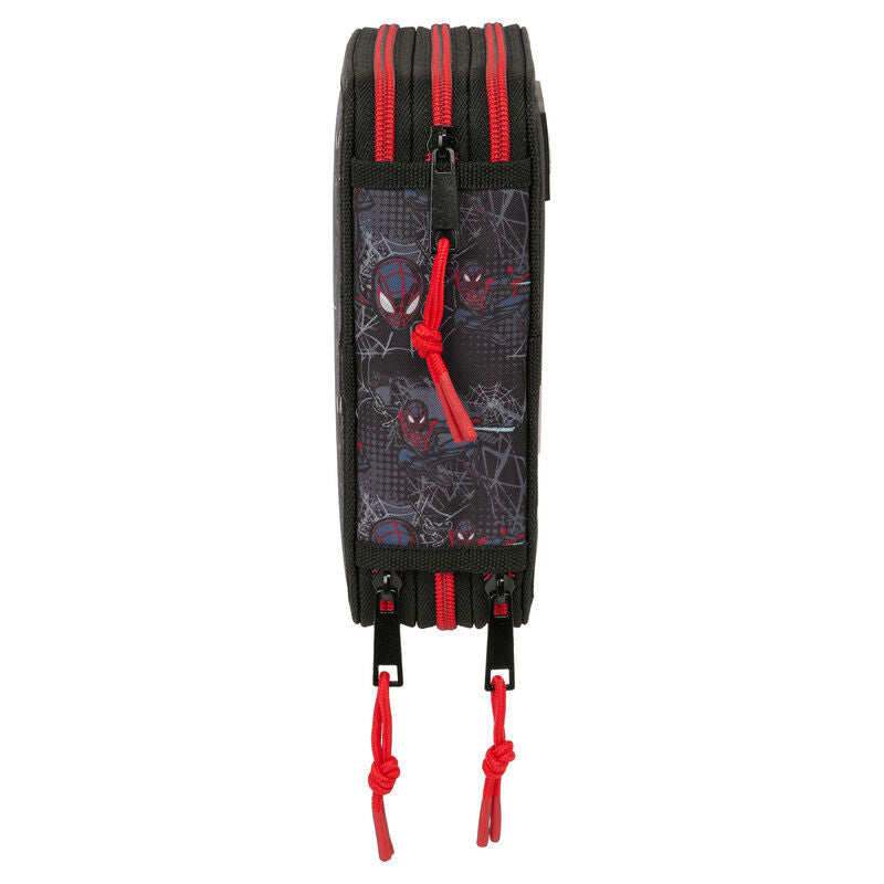 Trousse triple Miles Morales Spiderman Marvel 37 pièces