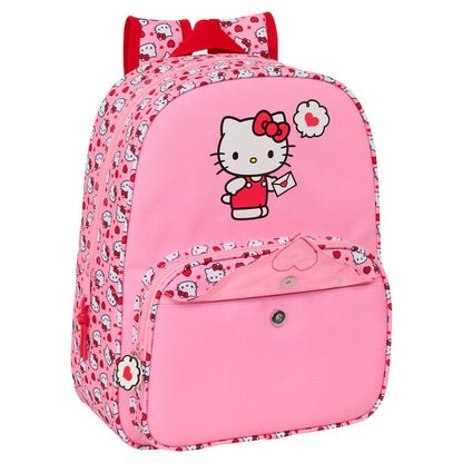 Mochila Hello Kitty de 34 cm adaptable