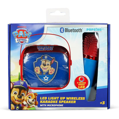 Haut parleur et microphone karaoké LED Pat' Patrouille