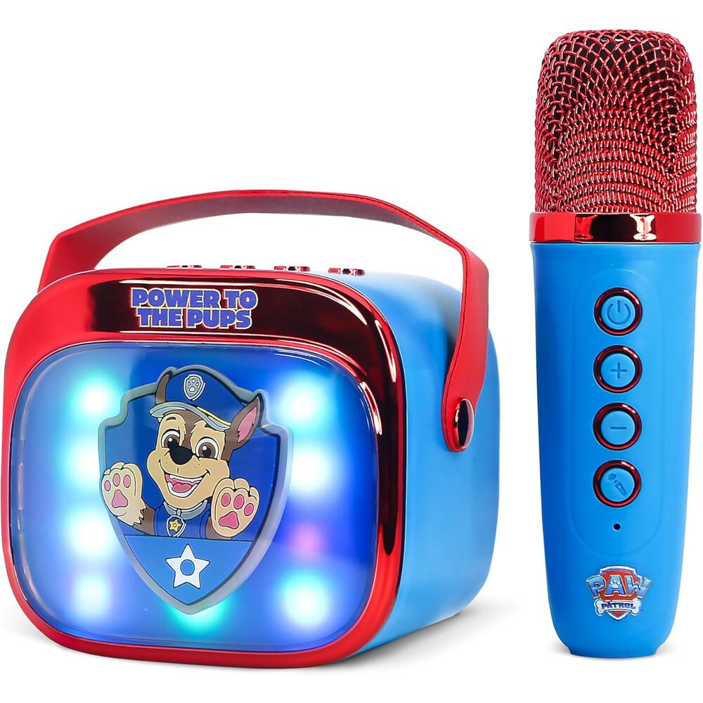 Haut parleur et microphone karaoké LED Pat' Patrouille