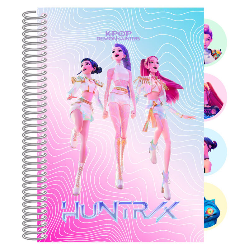 a6 kpop demon hunters notebook