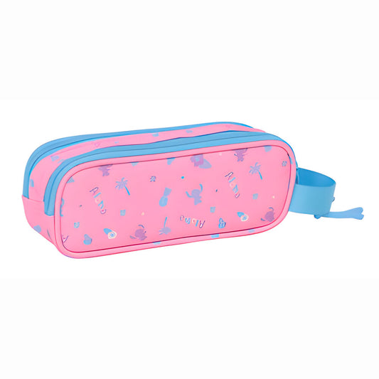 Estuche doble para lápices de Disney con diseño de punto brillante