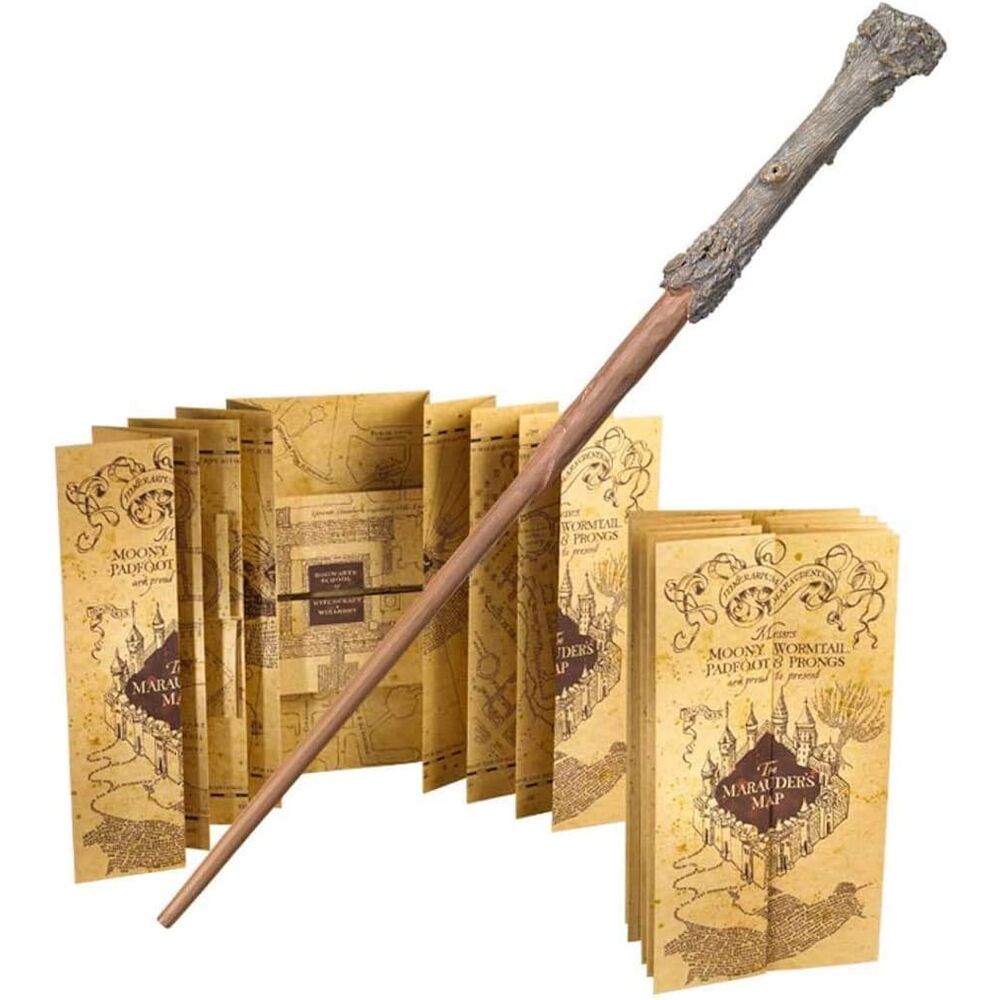 Baguette magique Harry Potter + Carte du Maraudeur