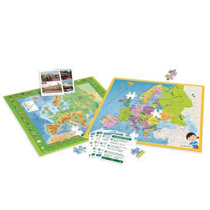 Geo Karten Puzzlespiel: Entdecke Europa