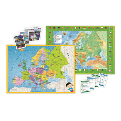 Geo Karten Puzzlespiel: Entdecke Europa