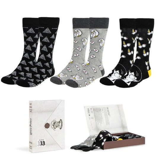 set of 3 harry potter socks