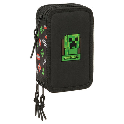 minecraft triple pencil case 37pcs