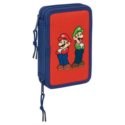mamma mia super mario bros double pencil case 29pcs