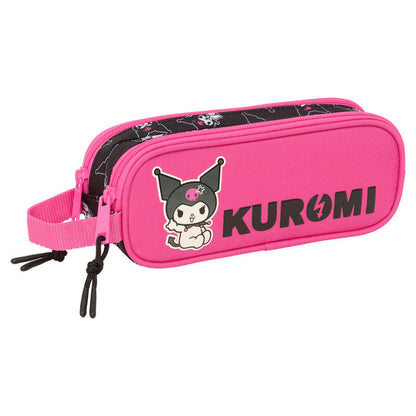 Kuromi Hello Kitty double pencil case