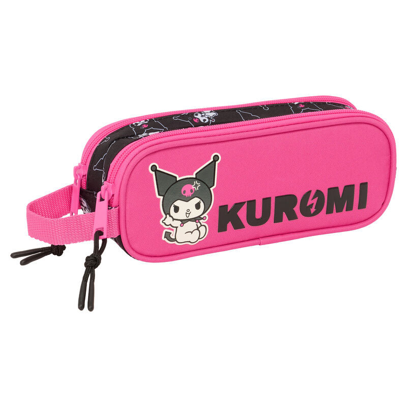 Kuromi Hello Kitty double pencil case
