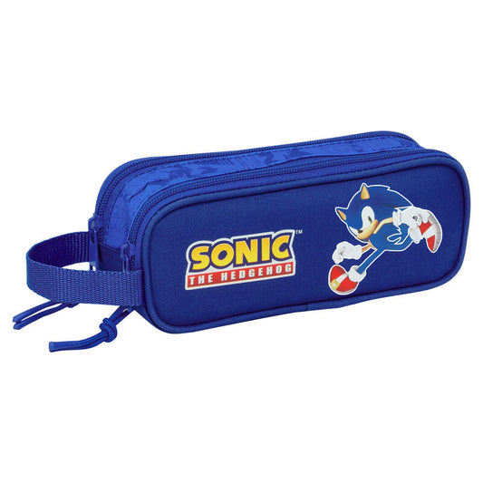 sonic the hedgehog double pencil case